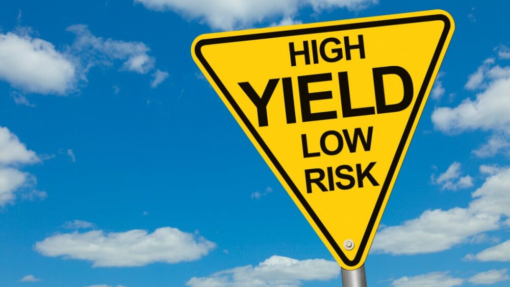 High Yield Low Risk Sign