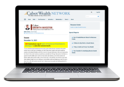 Cabot Growth Investor web access