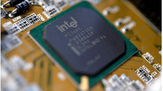Intel chip stock microchip