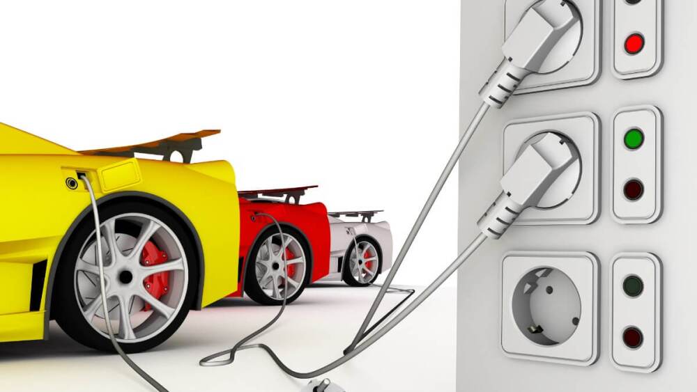 Electric Car Vehicle Charge Station Tesla