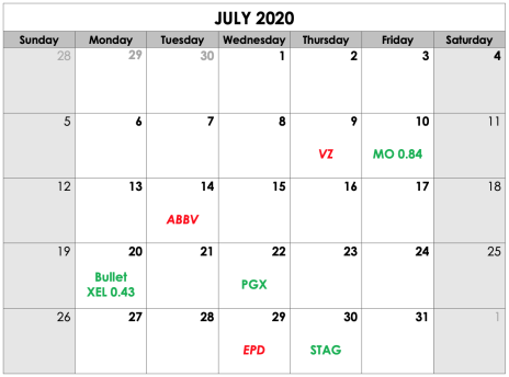 CDI Calendar July 2020