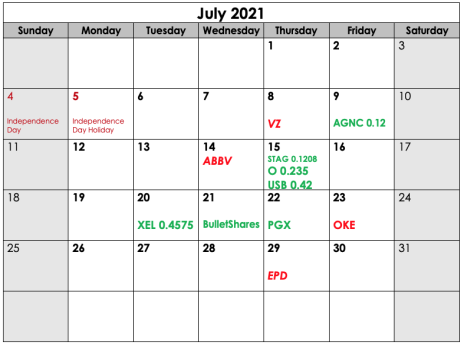 CDI July Calendar