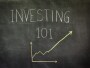 investing 101 chalkboard, lesson, how to start investing in stocks today