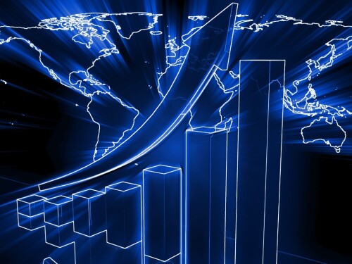 Global Stock Growth Arrow