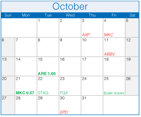 October 19 Calendar