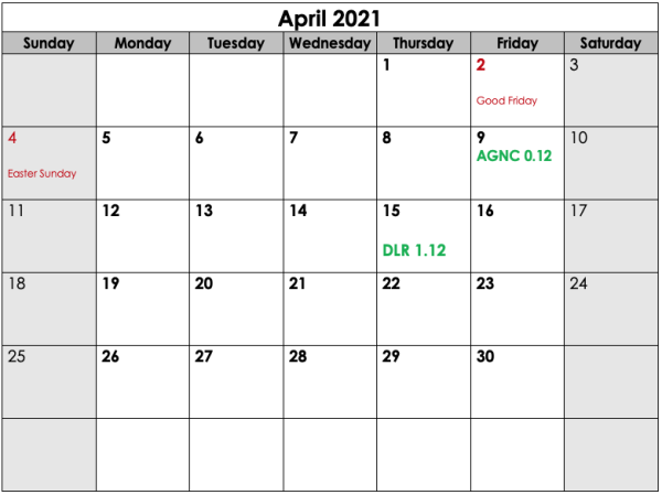 CIA Income Calendar May 2021