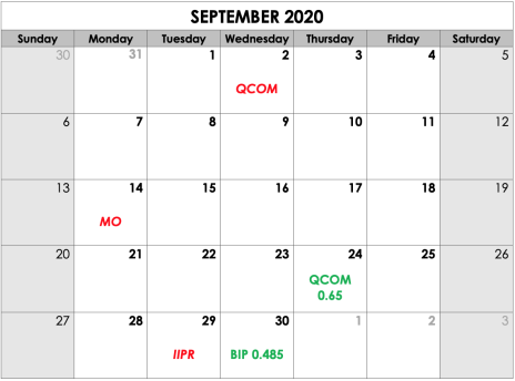 SEPT Calendar CIA 820