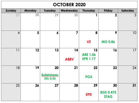 CDI 1020 October Calendar