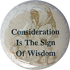 Consideration Is The Sign Of Wisdom, Cabot Button