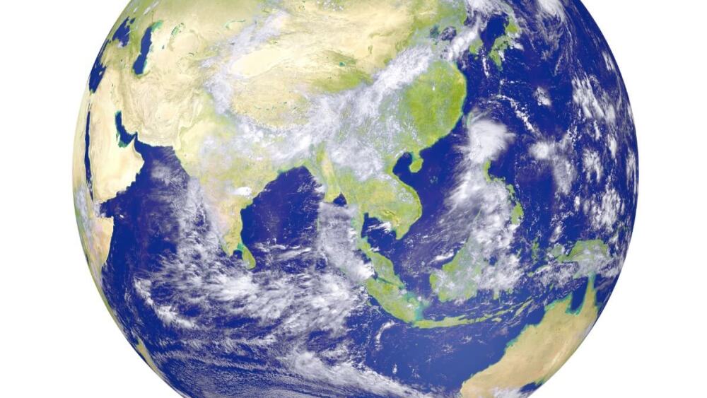 World Globe Floating Asia