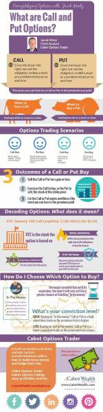 What are call and put options? This infographic explains.
