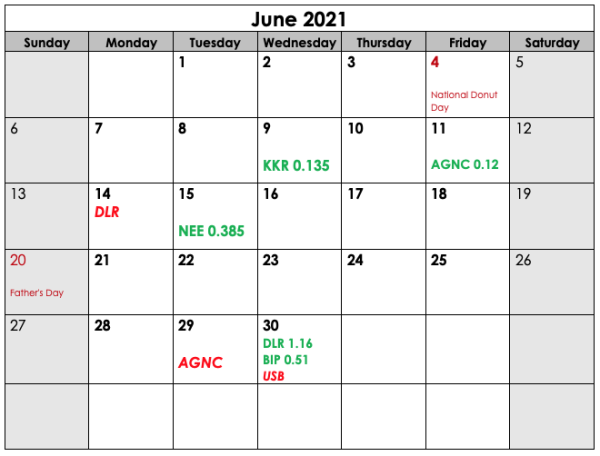 CIA 521 June Calendar