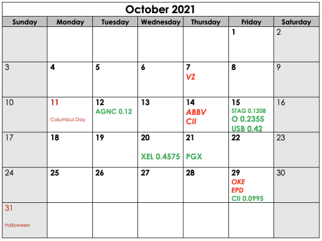 CDI Calendar October
