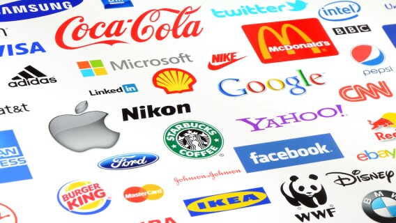 Top consumer brand logos, McDonald's, Coca-Cola, most recognizable brands
