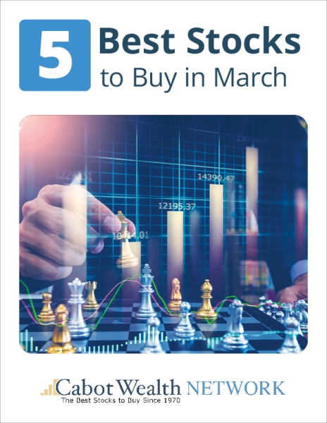 Free Report Cover - 5 Best Stocks March