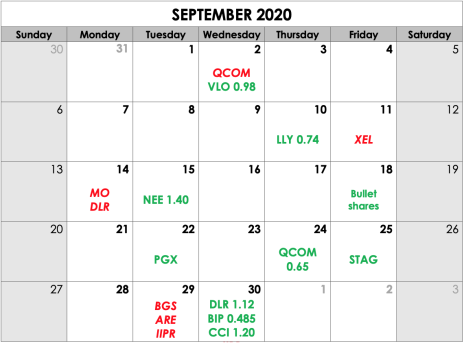 CDI Calendar September 2020