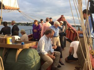 An evening sail is one of the perks of attending the Cabot Wealth Summit.